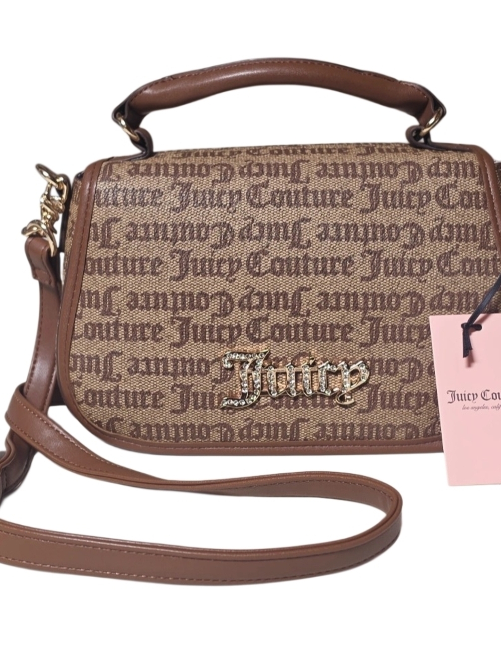 Juicy Couture Brown Logo Crossbody Bag